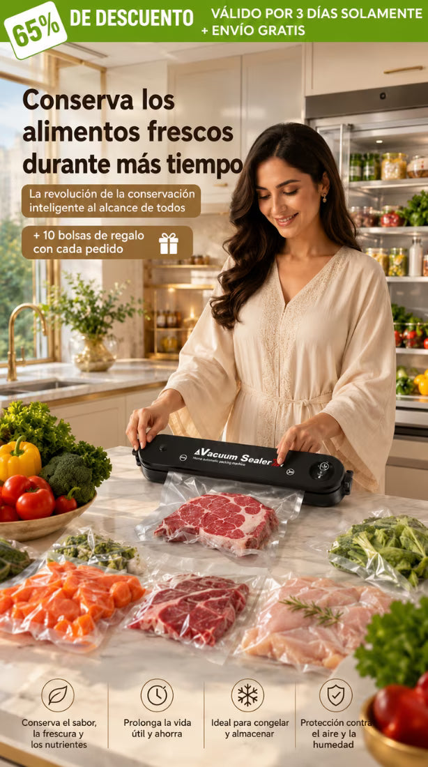 SELLADORA DE ALIMENTOS AL VACIO